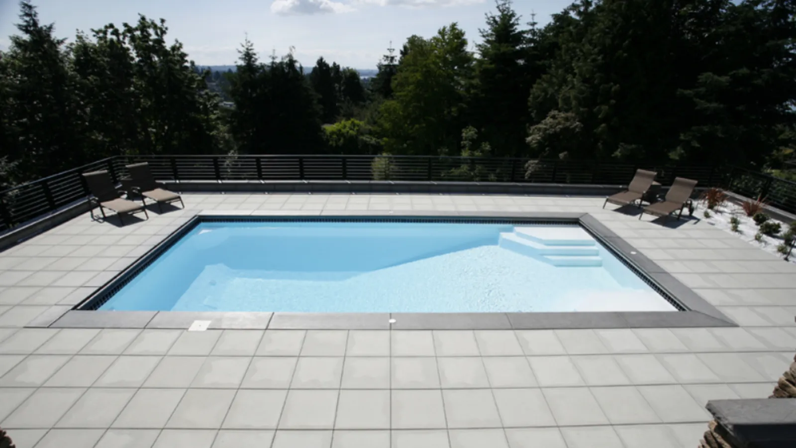 Fiberglass pool installation in Cardington, Ohio