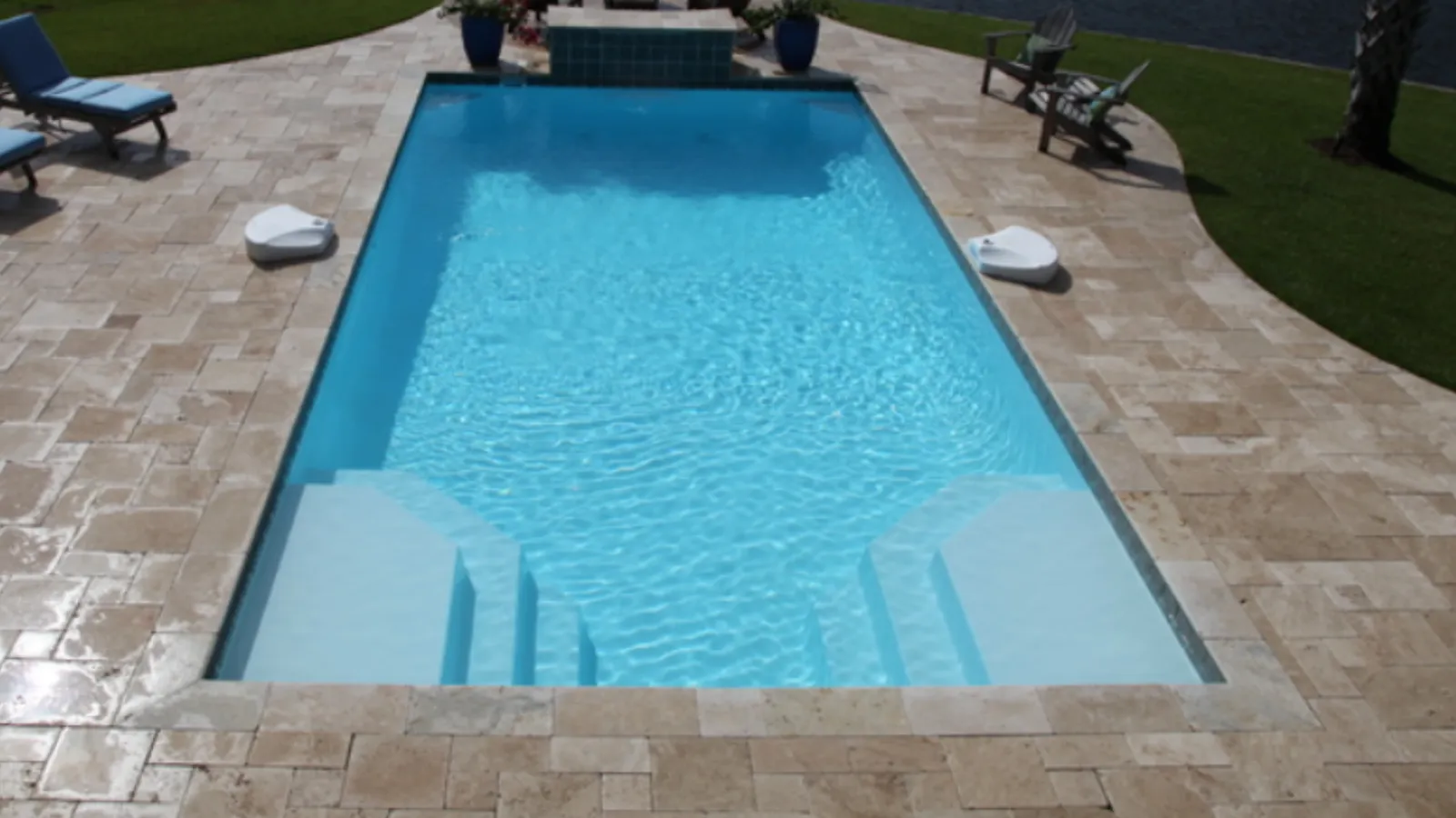 Fiberglass pool installation in Delaware County