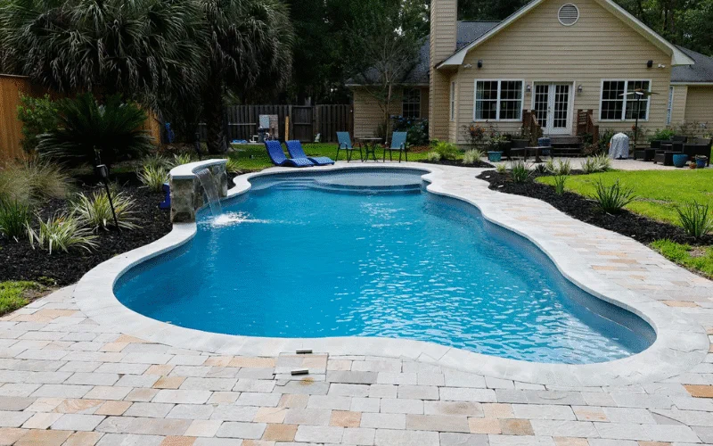 Clear Water Beach pool installation